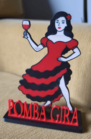 Placa Pomba Gira
